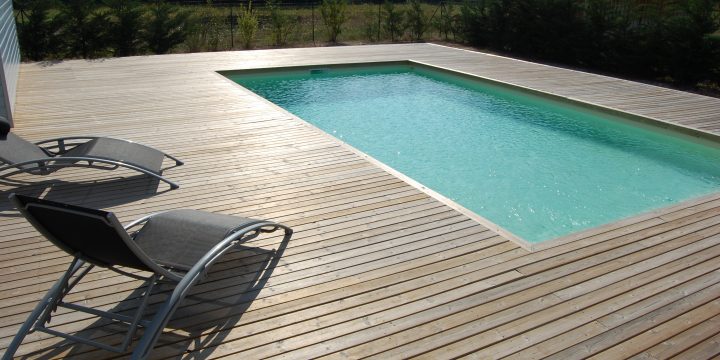 Terrasse + deck piscine sapin autoclave